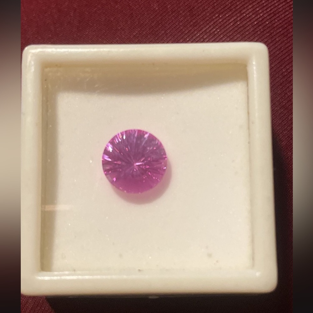 Approx 3.6 Ct 10 Mm Rd Lab Pink Sapphire